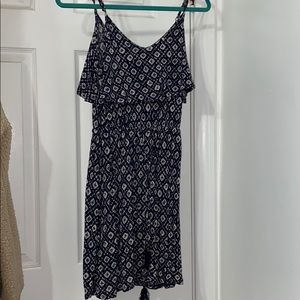 FOREVER 21 Navy blue patterned dress